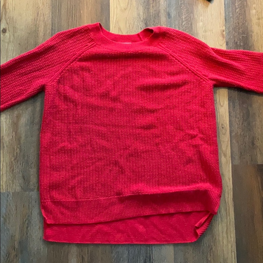 red sweater